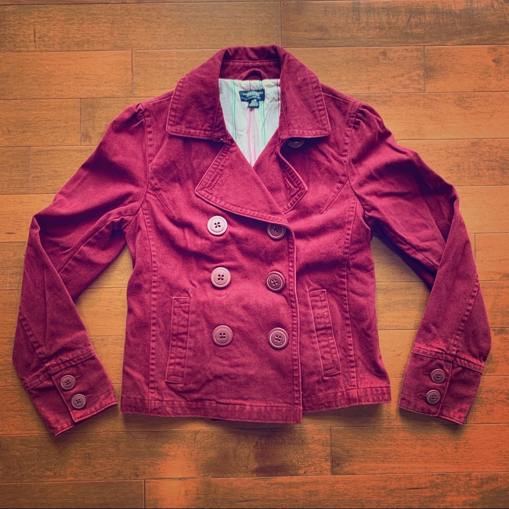 American Eagle Outfitters Cranberry Blazer Medium - Picture 1 of 8